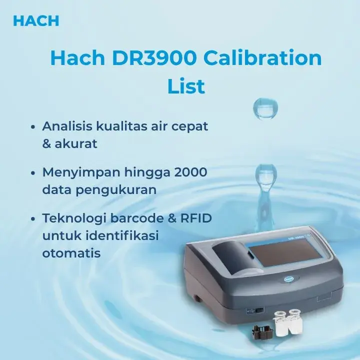 Hach DR3900 Calibration List murah