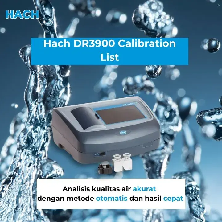 Hach DR3900 Calibration List