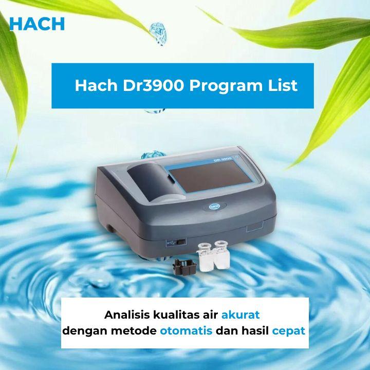 Hach Dr3900 Program List