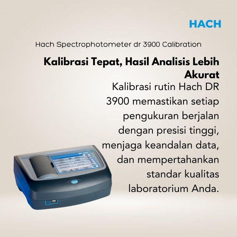 Hach Spectrophotometer DR 3900 Calibration Berkualitas