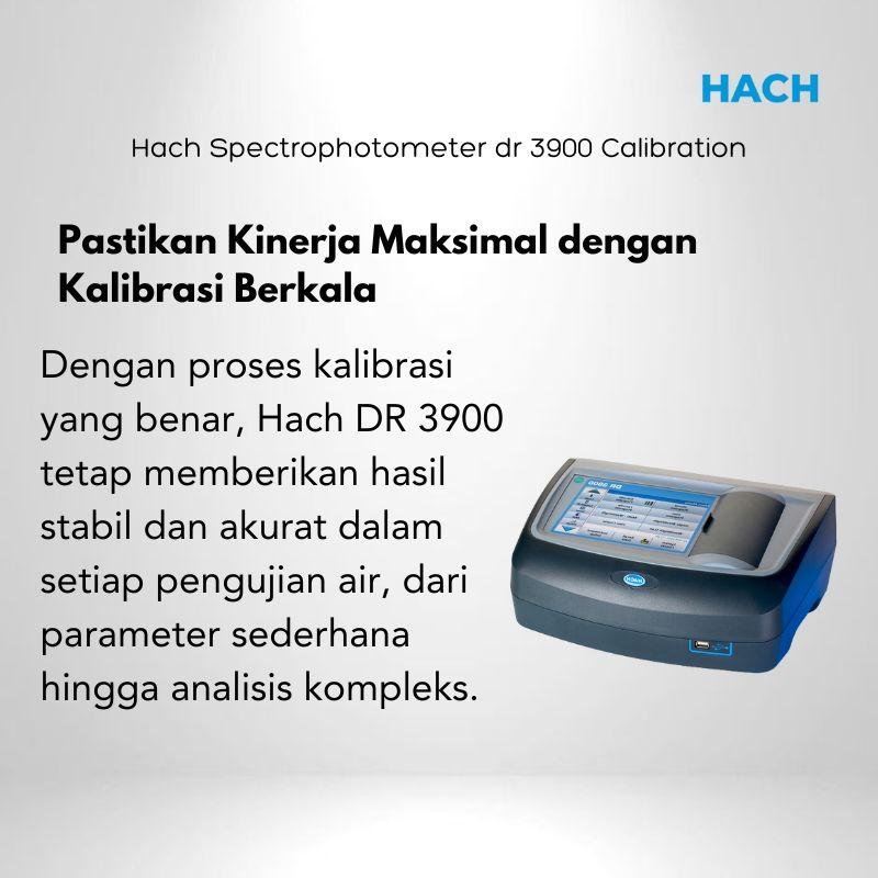 Hach Spectrophotometer DR 3900 Calibration Murah