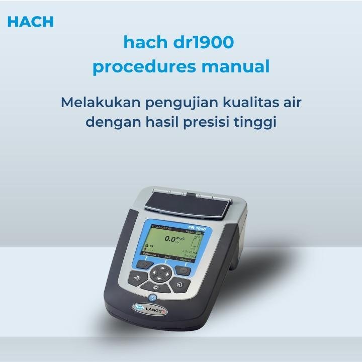 hach dr1900 procedures manual